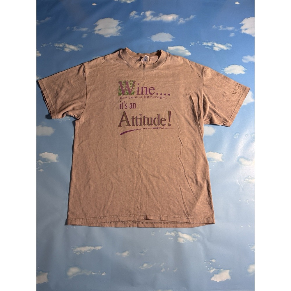 Vintage Wine T Shirt Mens L Single Stitch Augusta Winery
